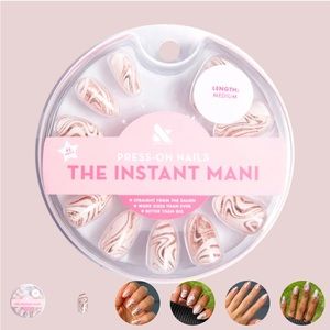 Medium “Marble Swirls” Olive & June Press-Ons